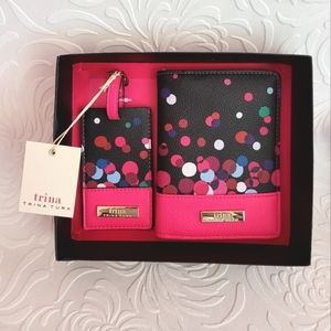 Trina Turk Passport cover and Luggage Tag Set